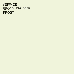 #EFF4DB - Frost Color Image