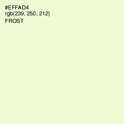 #EFFAD4 - Frost Color Image