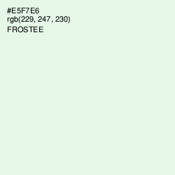 #E5F7E6 - Frostee Color Image
