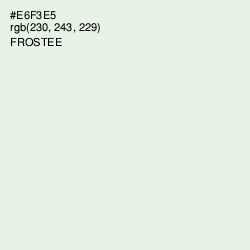 #E6F3E5 - Frostee Color Image