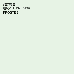 #E7F3E4 - Frostee Color Image