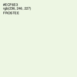 #ECF6E3 - Frostee Color Image