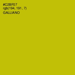 #C2BF07 - Galliano Color Image