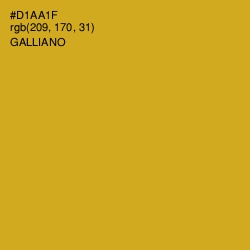 #D1AA1F - Galliano Color Image