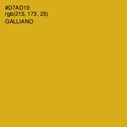 #D7AD19 - Galliano Color Image