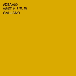 #DBAA00 - Galliano Color Image