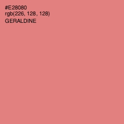#E28080 - Geraldine Color Image