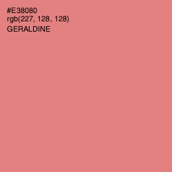 #E38080 - Geraldine Color Image