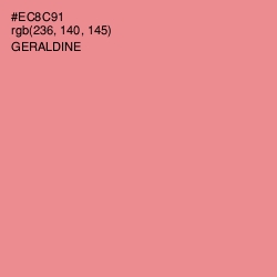 #EC8C91 - Geraldine Color Image
