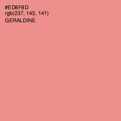 #ED8F8D - Geraldine Color Image