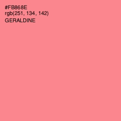 #FB868E - Geraldine Color Image