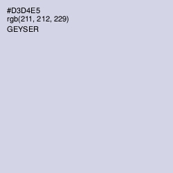 #D3D4E5 - Geyser Color Image
