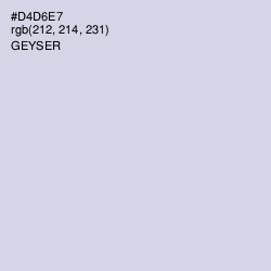 #D4D6E7 - Geyser Color Image