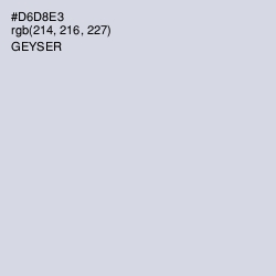 #D6D8E3 - Geyser Color Image