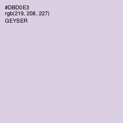 #DBD0E3 - Geyser Color Image
