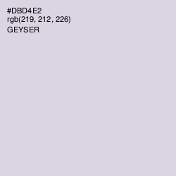 #DBD4E2 - Geyser Color Image