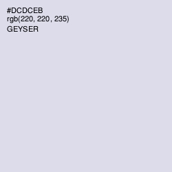#DCDCEB - Geyser Color Image