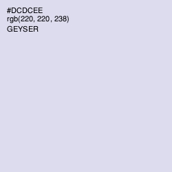 #DCDCEE - Geyser Color Image