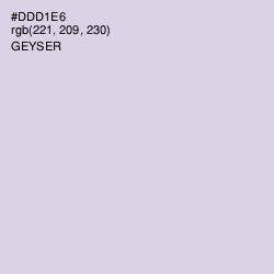 #DDD1E6 - Geyser Color Image