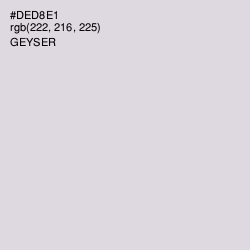 #DED8E1 - Geyser Color Image