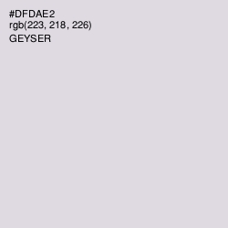 #DFDAE2 - Geyser Color Image