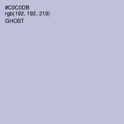 #C0C0DB - Ghost Color Image