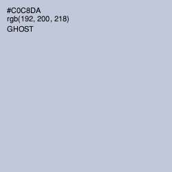#C0C8DA - Ghost Color Image