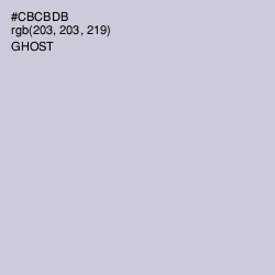 #CBCBDB - Ghost Color Image