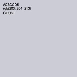#CBCCD5 - Ghost Color Image
