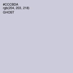 #CCCBDA - Ghost Color Image