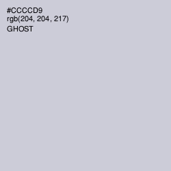 #CCCCD9 - Ghost Color Image