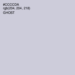 #CCCCDA - Ghost Color Image