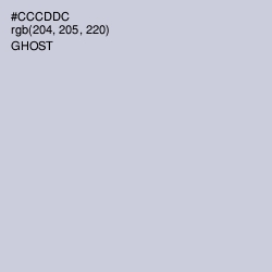 #CCCDDC - Ghost Color Image