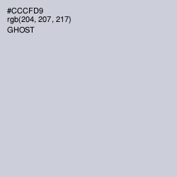 #CCCFD9 - Ghost Color Image