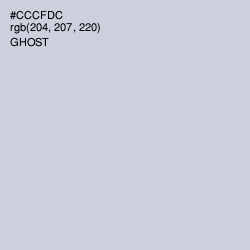 #CCCFDC - Ghost Color Image