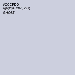 #CCCFDD - Ghost Color Image