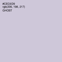 #CEC6D9 - Ghost Color Image