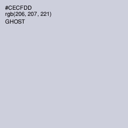 #CECFDD - Ghost Color Image