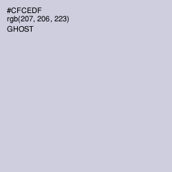 #CFCEDF - Ghost Color Image
