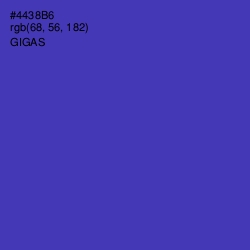 #4438B6 - Gigas Color Image