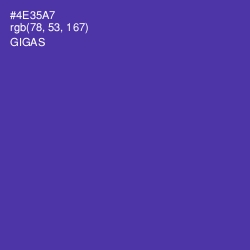 #4E35A7 - Gigas Color Image