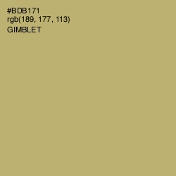 #BDB171 - Gimblet Color Image