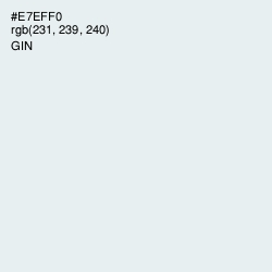 #E7EFF0 - Gin Color Image