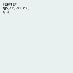 #E8F1EF - Gin Color Image