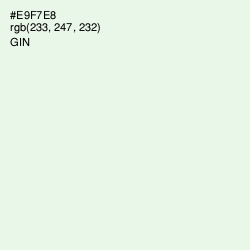 #E9F7E8 - Gin Color Image