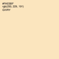 #FAE5BF - Givry Color Image