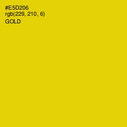 #E5D206 - Gold Color Image