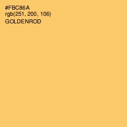 #FBC86A - Goldenrod Color Image