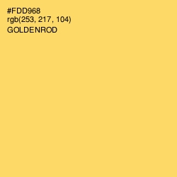#FDD968 - Goldenrod Color Image