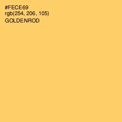 #FECE69 - Goldenrod Color Image